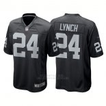 Camiseta NFL Limited Hombre Oakland Raiders 24 Marshawn Lynch Game Negro
