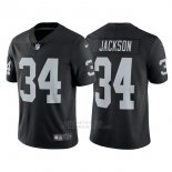 Camiseta NFL Limited Hombre Oakland Raiders 34 Bo Jackson Negro Vapor Untouchable