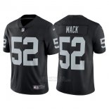 Camiseta NFL Limited Hombre Oakland Raiders 52 Khalil Mack Negro Vapor Untouchable