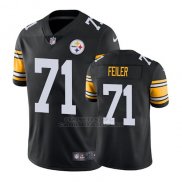 Camiseta NFL Limited Hombre Pittsburgh Steelers Matt Feiler Negro Vapor Untouchable Throwback