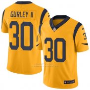 Camiseta NFL Limited Hombre Rams 30 Todd Gurley Amarillo Vapor Untouchable