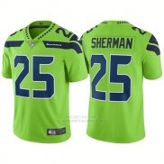 Camiseta NFL Limited Hombre Seattle Seahawks 25 Richard Sherman Vapor Untouchable Rush Limited Verde