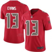 Camiseta NFL Limited Hombre Tampa Bay Buccaneers 13 Mike Evans Rojo Stitched Rush