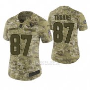 Camiseta NFL Limited Mujer Houston Texans Demaryius Thomas Camuflaje 2018 Salute To Service