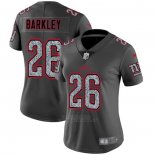 Camiseta NFL Limited Mujer New York Giants Barkley Static Fashion Gris
