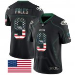 Camiseta NFL Limited Philadelphia Eagles Foles Rush USA Flag Negro
