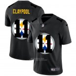 Camiseta NFL Limited Pittsburgh Steelers Claypool Logo Dual Overlap Negro