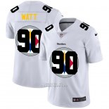 Camiseta NFL Limited Pittsburgh Steelers Watt Logo Dual Overlap Blanco