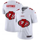 Camiseta NFL Limited San Francisco 49ers Kaepernick Logo Dual Overlap Blanco