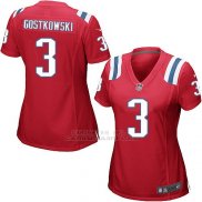 Camiseta New England Patriots Gostkowski Rojo Nike Game NFL Mujer