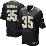 Camiseta New Orleans Saints Johnson Negro Nike Game NFL Hombre