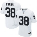 Camiseta Oakland Raiders Carrie Blanco Nike Elite NFL Hombre