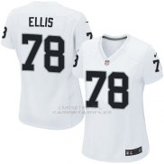 Camiseta Oakland Raiders Ellis Blanco Nike Game NFL Mujer