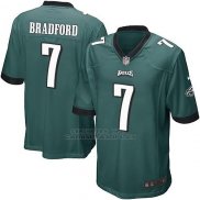 Camiseta Philadelphia Eagles Bradford Verde Nike Game NFL Oscuro Nino