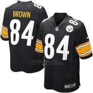 Camiseta Pittsburgh Steelers Brown Negro Nike Game NFL Hombre