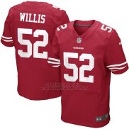 Camiseta San Francisco 49ers Willis Rojo Nike Elite NFL Hombre