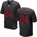 Camiseta San Francisco 49ers Wright Negro Nike Elite NFL Hombre
