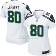 Camiseta Seattle Seahawks Largent Blanco Nike Game NFL Mujer