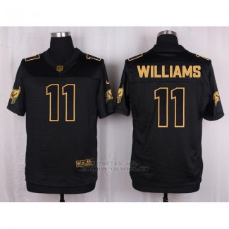 Camiseta Tampa Bay Buccaneers Williams Negro Nike Elite Pro Line Gold NFL Hombre