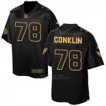 Camiseta Tennessee Titans Conklin Negro 2016 Nike Elite Pro Line Gold NFL Hombre