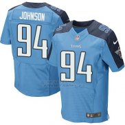 Camiseta Tennessee Titans Johnson Azul Nike Elite NFL Hombre