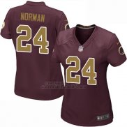 Camiseta Washington Commanders Norman Marron Nike Game NFL Mujer