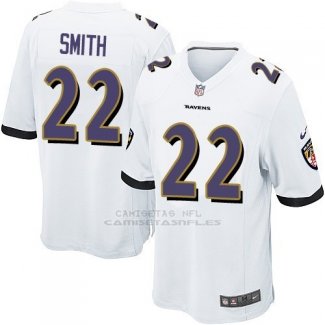 Camiseta Baltimore Ravens Smith Blanco Nike Game NFL Nino
