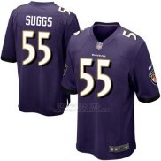 Camiseta Baltimore Ravens Suggs Violeta Nike Game NFL Hombre
