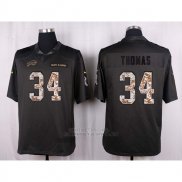 Camiseta Buffalo Bills Thomas Apagado Gris Nike Anthracite Salute To Service NFL Hombre