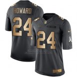 Camiseta Chicago Bears Howard Negro 2016 Nike Gold Anthracite Salute To Service NFL Hombre
