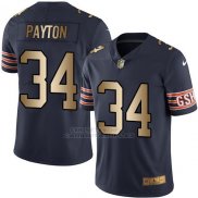 Camiseta Chicago Bears Payton Profundo Azul Nike Gold Legend NFL Hombre