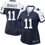 Camiseta Dallas Cowboys Beasley Negro Blanco Nike Game NFL Mujer