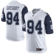 Camiseta Dallas Cowboys Gregory Blanco y Profundo Azul Nike Elite NFL Hombre