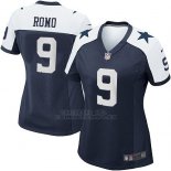 Camiseta Dallas Cowboys Romo Negro Blanco Nike Game NFL Mujer