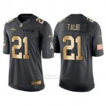 Camiseta Denver Broncos Talib Negro 2016 Nike Gold Anthracite Salute To Service NFL Hombre