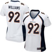 Camiseta Denver Broncos Williams Blanco Nike Game NFL Mujer