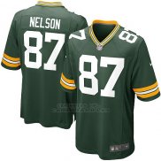 Camiseta Green Bay Packers Nelson Verde Militar Nike Game NFL Nino