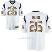 Camiseta Houston Texans Miller Blanco Nike Gold Game NFL Hombre