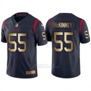 Camiseta Houston Texans Mskinney Profundo Azul Nike Gold Legend NFL Hombre