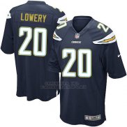 Camiseta Los Angeles Chargers Lowery Negro Nike Game NFL Hombre