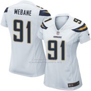 Camiseta Los Angeles Chargers Mebane Blanco Nike Game NFL Mujer