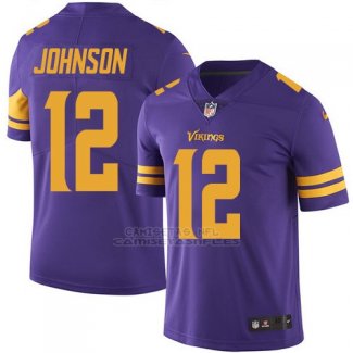 Camiseta Minnesota Vikings Johnson Violeta Nike Legend NFL Hombre