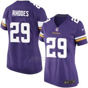Camiseta Minnesota Vikings Rhodes Violeta Nike Game NFL Mujer