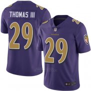 Camiseta NFL Game Baltimore Ravens Earl Thomas III Violeta Amarillo