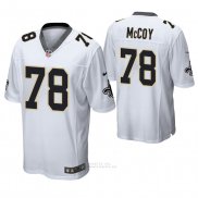 Camiseta NFL Game Hombre New Orleans Saints Erik Mccoy Blanco