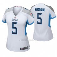 Camiseta NFL Game Mujer Tennessee Titans Logan Woodside Blanco