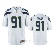 Camiseta NFL Game Seattle Seahawks 91 Darrell Taylor Blanco