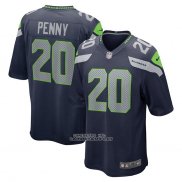 Camiseta NFL Game Seattle Seahawks Rashaad Penny Azul