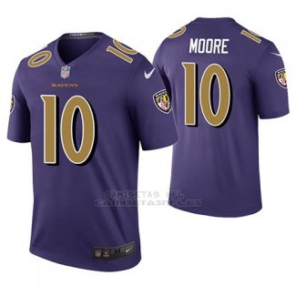 Camiseta NFL Legend Hombre Baltimore Ravens Chris Moore Violeta Color Rush