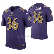 Camiseta NFL Legend Hombre Baltimore Ravens Chuck Clark Violeta Color Rush